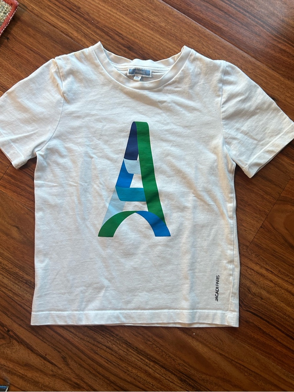 Jacadi Paris white t shirt boys 6a 6 years